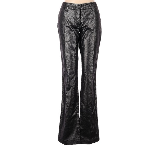 Dolce & Gabbana Black metallic boot cut pants size 42 - Picture 1 of 13